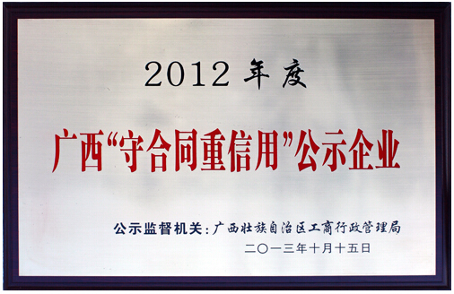 2012年度守合同重信用公示企业-6